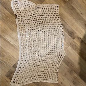 Notations Beige/Tan Shawl/Poncho